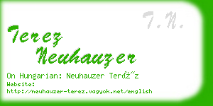 terez neuhauzer business card